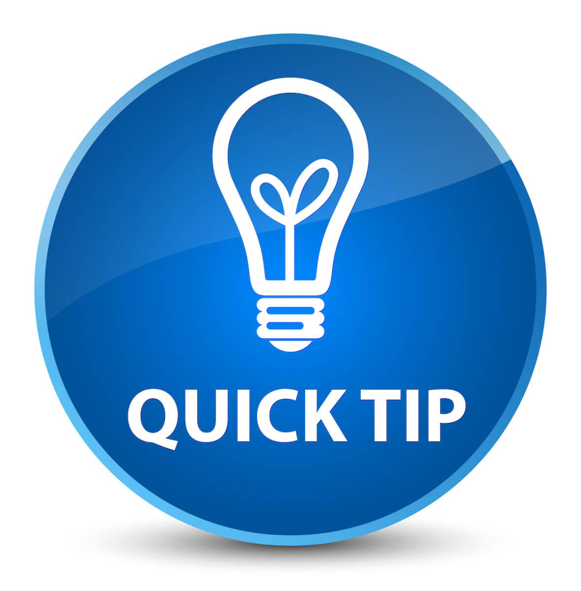 Illustration of a light bulb and Quick Tip