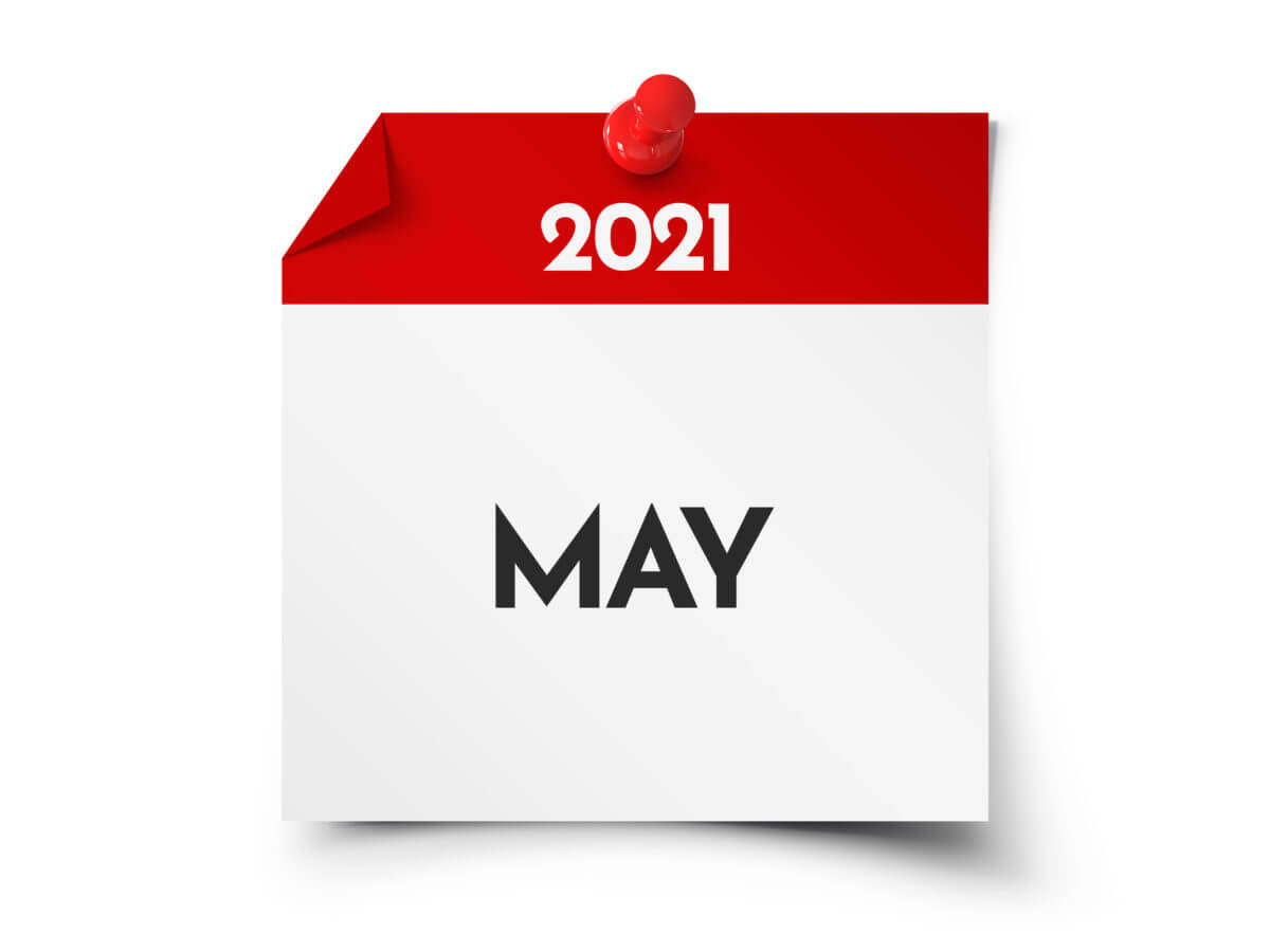 Calendar image of May 2021