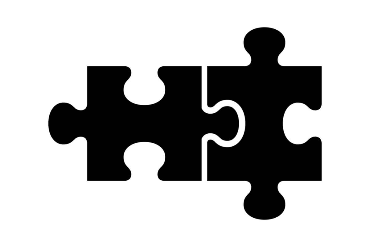 Illustration of two puzzle pieces