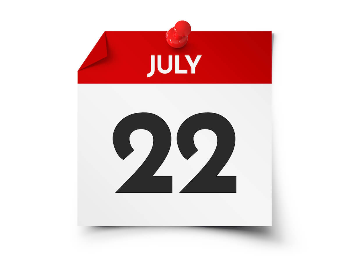 Image of Calendar day July 22