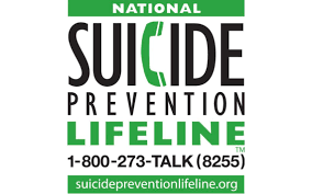 Graphic with Suicide Prevention Lifeline information