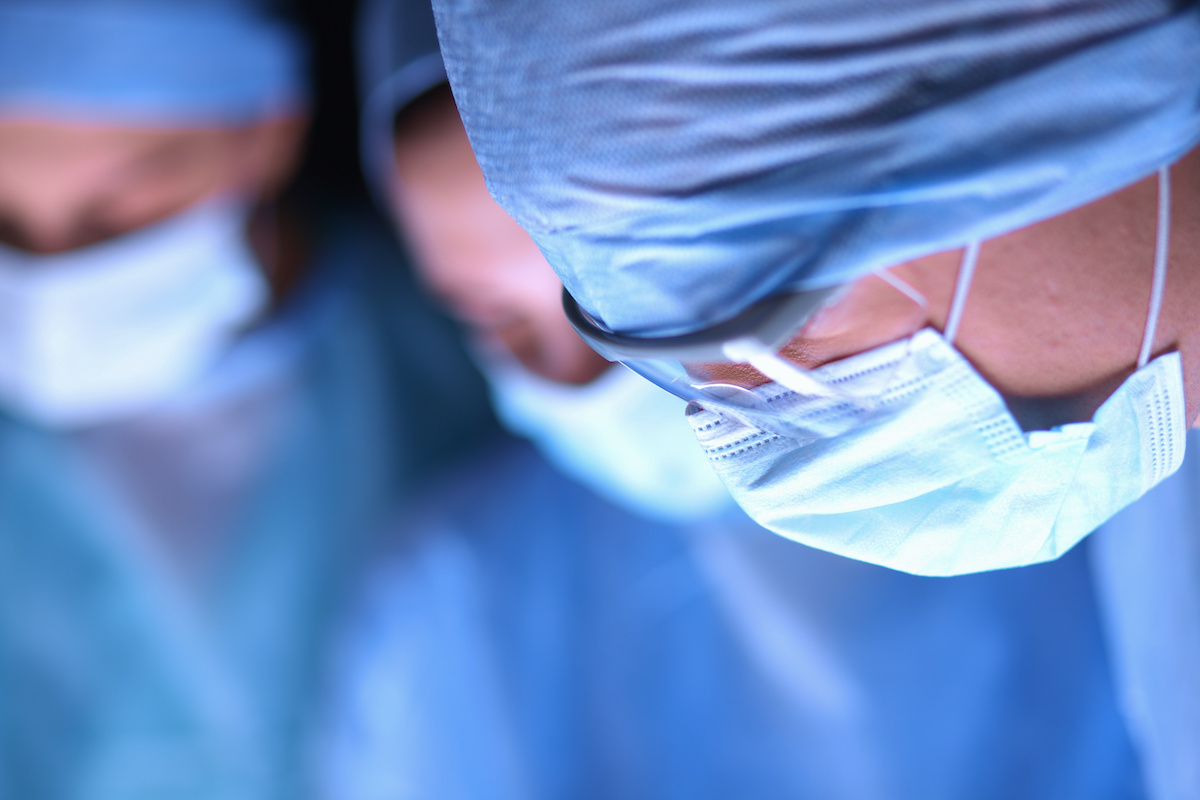 Photo of a surgeon operating