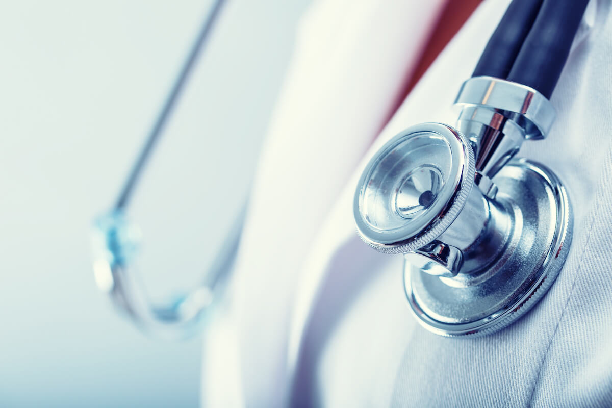 Photo of a caregiver with stethoscope 