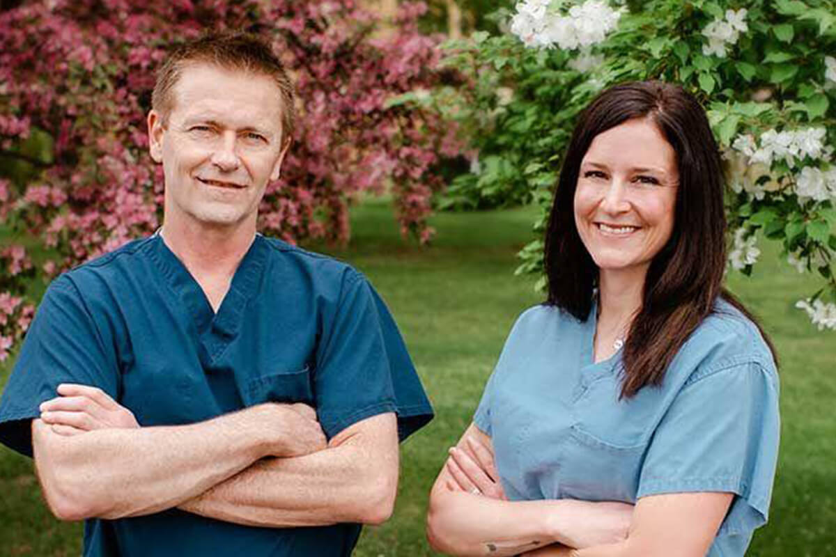 Photo of Drs. Kurt Devine and Heather Bell