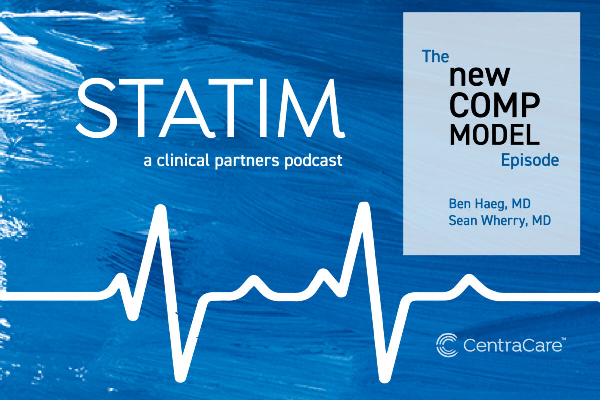 Illustrated graphic to promote the STATIM podcast episode on the New Comp Model