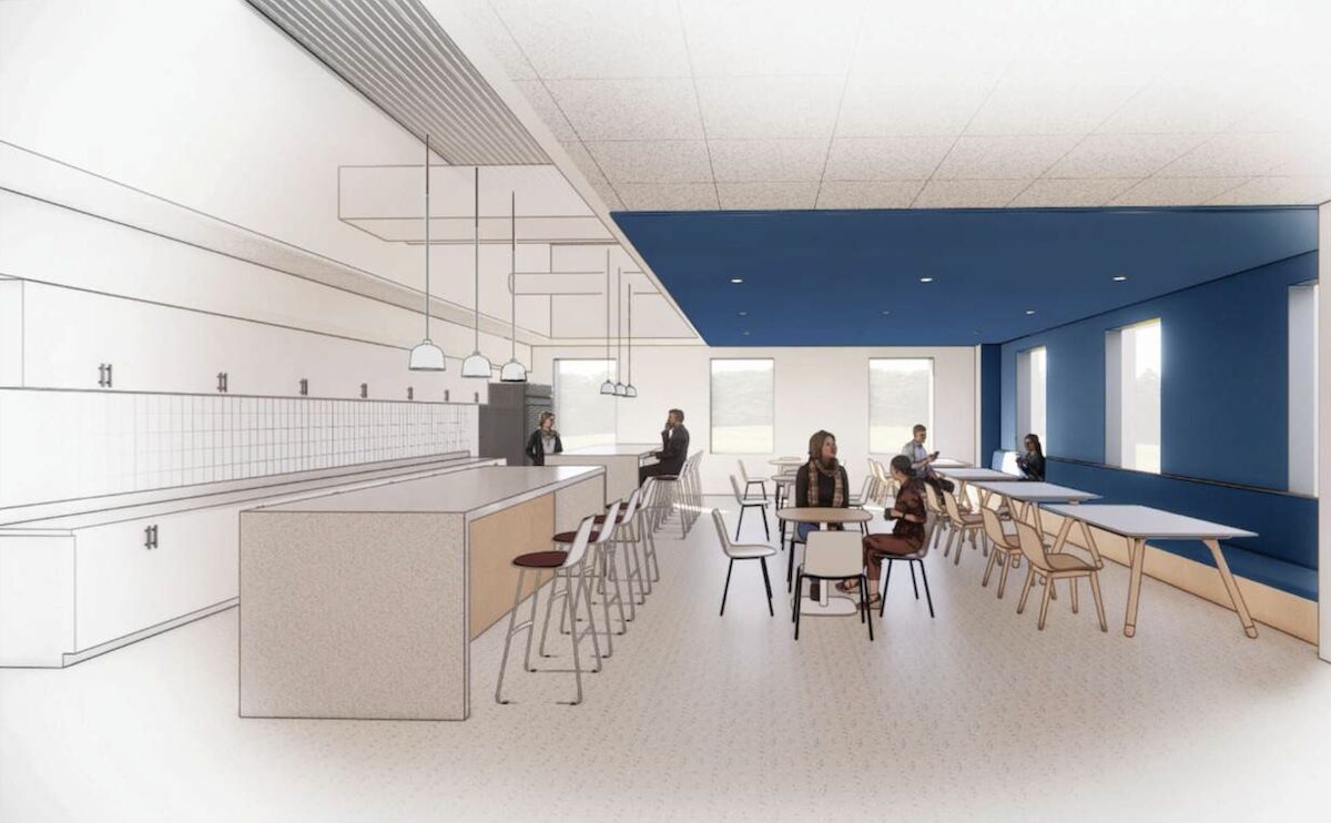 Illustration of CentraCare Med School building Level 01 Cafe