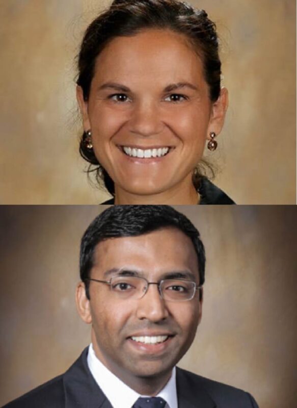 Stacked photo of Dr. Jessica Najarian-Bell and Dr. Sharath Subramanian