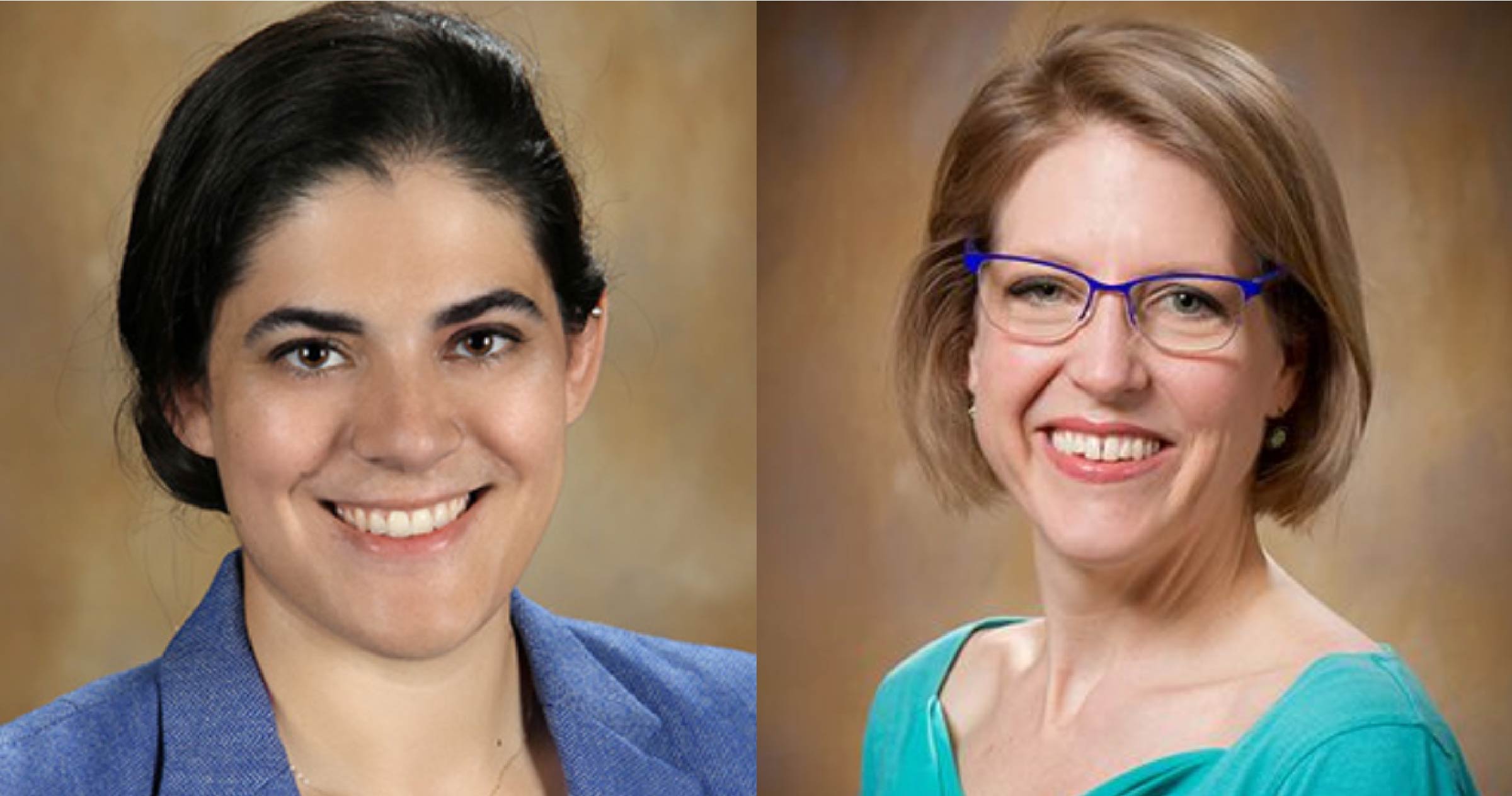 Side by Side photos of Claire Drom, MD, and Melissa Chapman, PA-C