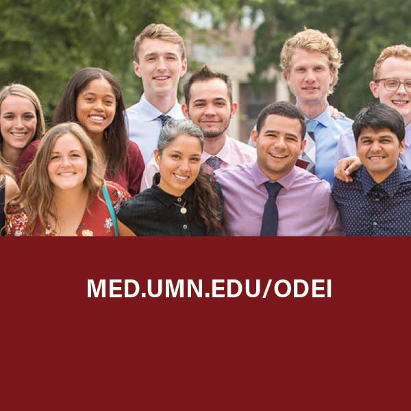 Photo of diverse students from the University of Minnesota Medical School