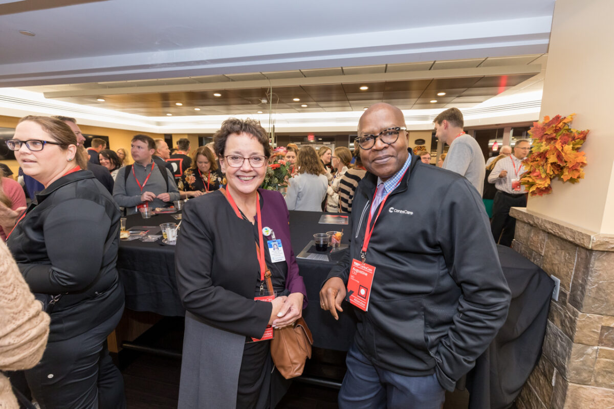 Clinical Partner colleagues at the TEDxCentraCare reception