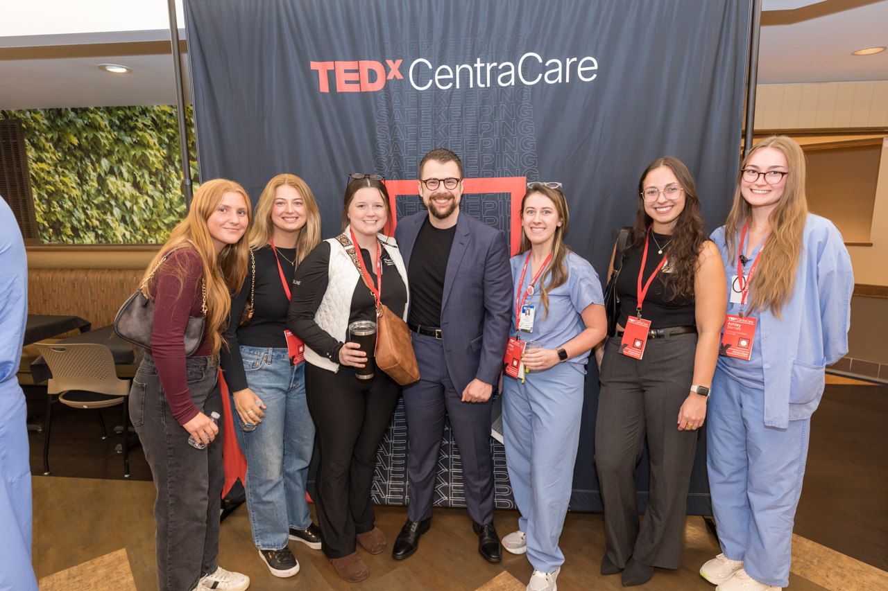 Dr. Bazerbachi gathers with the endoscopy team for a photo