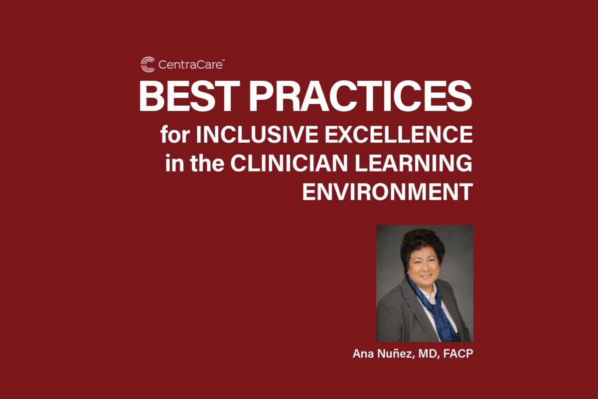 Photo of Ana Nunez, MD, FACP, of the University of Minnesota Medical School who will present the next CME in the Preceptor Development Series on the topic of Best Practices for Inclusive Excellence in the Clinician Learning Environment