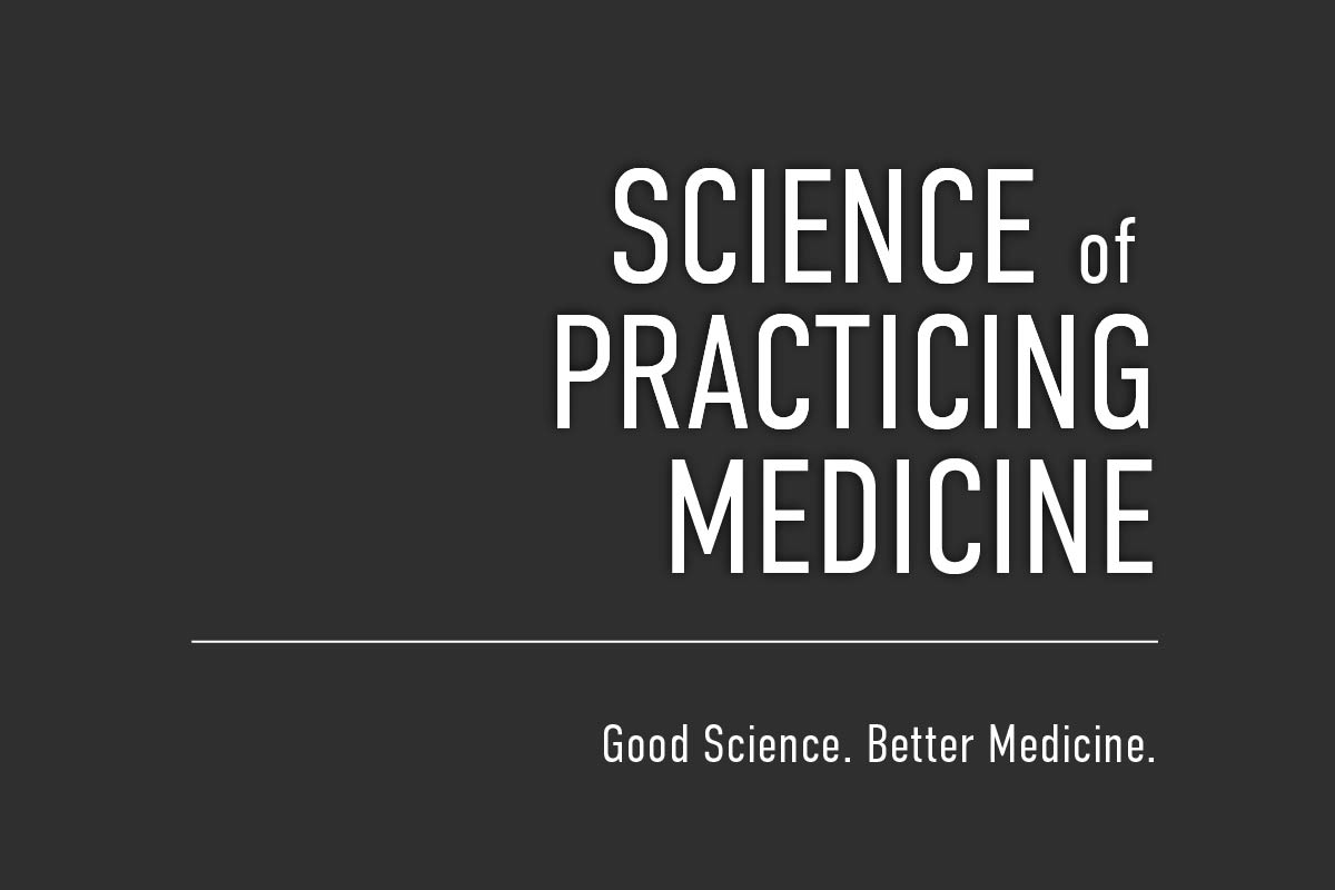 Text-based promotion for the Science of Practicing Medicine podcast + cme