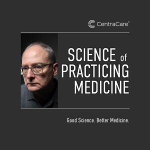 Photo of Thomas Math, MD, Infectious Disease expert, on the cover of the podcast Science of Practicing Medicine. The episode is titled Antibiotics Made Easy