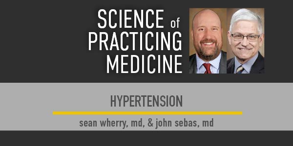 Photos of Sean Wherry, MD, and John Sebas, MD, co-presenters of the Science of Practicing Medicine on the topic of Hypertension